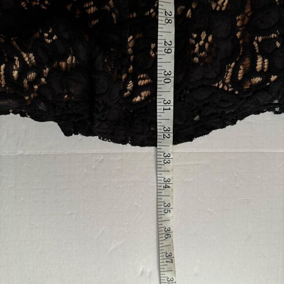 City Studio Nude Dress Black Lace Overlay Sleeveless Formal Dress Juniors Size 5 - Picture 11 of 11